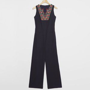 Anthropologie Deena Embroidered Jumpsuit